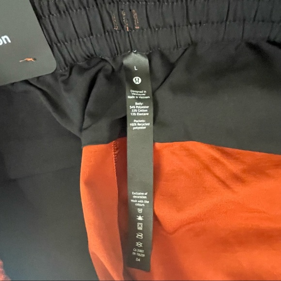 LULULEMON NWT BOWLINE PANTS 30” UTILITECH IN AZTEC BRICK LARGE MEN’S - Picture 13 of 13